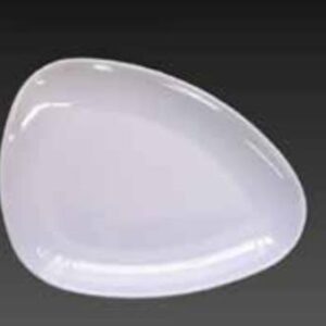 BANDEJA MELAMINA BLANCA 7.7" TRIANGULAR TRAY- CLUB IMPORT