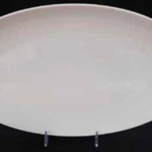 BANDEJA  MELAMINA OVAL BLANCA 40,7 X 29 CM- CLUB IMPORT