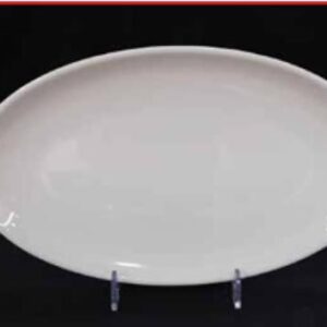 BANDEJA MELAMINA OVAL BLANCA 30,4 X 21,6 CM- CLUB IMPORT