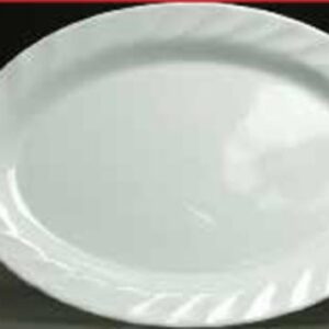 FUENTE OVAL 35X 26CM  BLANCA MELAMINA- CLUB IMPORT