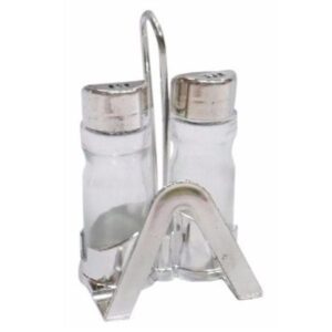 SET DE SALERO Y PIMIENTERO CON BASE C.ROCK