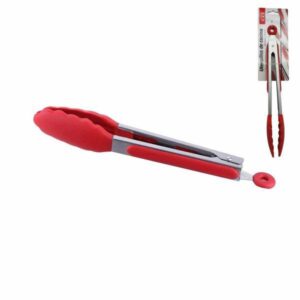 PINZA GASTRONOMICA MULTIUSO ACERO PUNTA SILICONA 30 CM C.ROCK