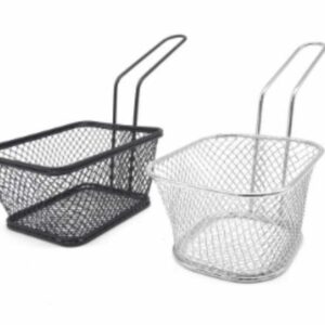 CANASTA ACERO INOX PARA PORCION PAPAS FRITAS CHICA (10.5*8.5*6.5) C.ROCK