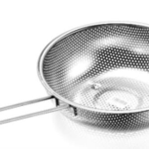 COLADOR 28CM MANGO LARGO ACERO INOX. C.ROCK