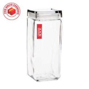 FRASCO VIDRIO CUADRADO GRANDE 2100 ML- C. ROCK