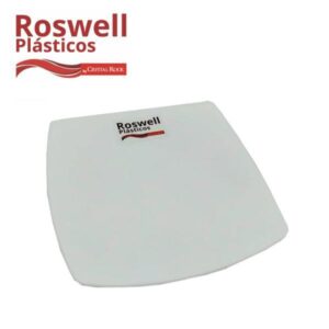 PLATOS POSTRE CUADRADO BLANCO 19X19CM ROSWELL PLASTICOS- C. ROCK